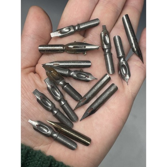 Lot of (15) School Drafting Manusript Nibs Esterbrook Resterbrook Penesco Tank - Picture 7 of 8